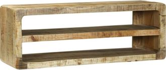 vidaXL Vidaxl - Mueble Para Tv Marr&oacute;n 100 X 32 X 36 Cm Madera Maciza De Mango