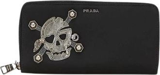 Prada Pre-owned Wallets, male, Black, Size: ONE SIZE Pre-owned Nylon wallets
