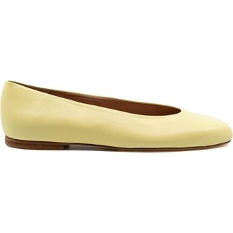 Andrea Gomez Dalia Leather Ballerina Flat in Butter at Nordstrom, Size 40.5