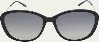 Chlo&eacute; Gradient Round Acetate Sunglasses