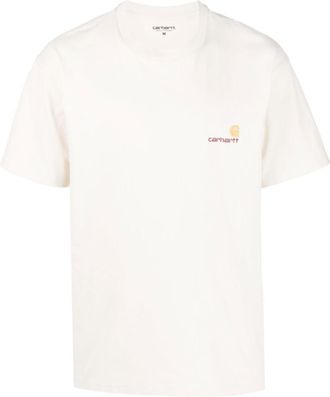 Carhartt Work in Progress Beige American Script T-shirt