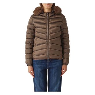 Colmar Jassen, Dames, Bruin, M, Leer, Deluxe Donzen Jas