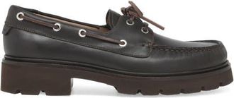 Gianvito Rossi Olonne Mocassin in Brown Calf Leather at Nordstrom, Size 45.5