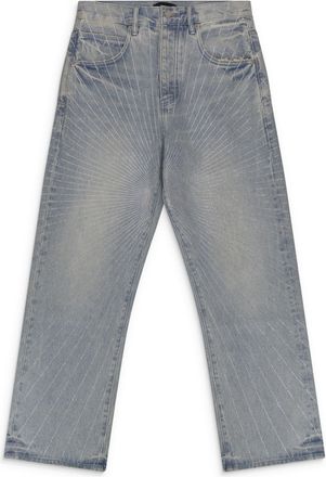Purple Blue Radial Hotfix P018 Jeans