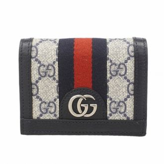 Gucci Navy Pvc Wallet (Bi-Fold) (Pre-Owned)