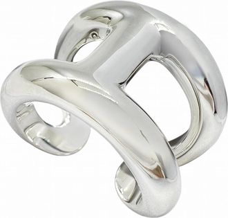 Herm&egrave;s Silver Silver 925 Band Ring (Pre-Owned)