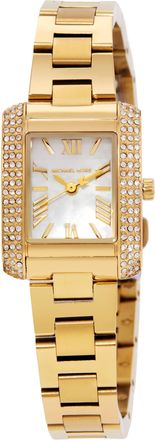 Michael Kors Emery Quartz White Mother of Pearl Dial Ladies Watch MK4867