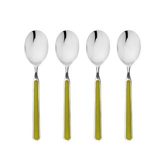 Mepra Fantasia American Coffee Spoon Set - 4 Pieces in Olive-Green at Nordstrom