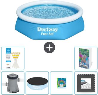 Bestway Piscina Bestway Fast Set Redonda - 244x61 Cm - 7-piezas S317