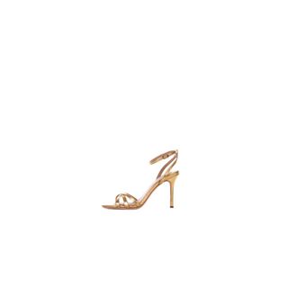 Ralph Lauren Sandalen met Hoge Hak - Dames - Sandalen met hakken - Geel - 37 EU - Leer - Schoenen