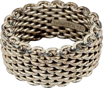 Tiffany & Co. Silver Silver 925 Band Ring (Pre-Owned)