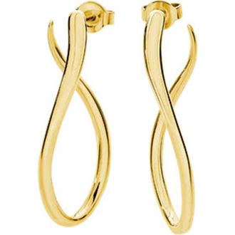 Lucy Quartermaine Melting Drop Hoops in Gold Vermeil at Nordstrom