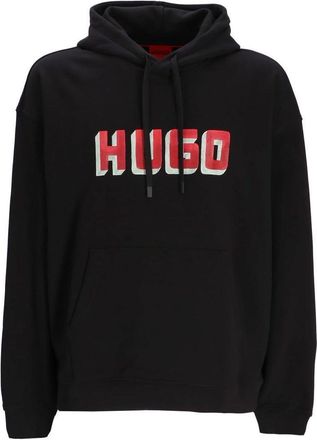 HUGO BOSS Hugo Mens Diqerio 3D Logo Sweatshirt, Black