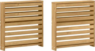 vidaXL M&oacute;dulo De Descansabrazos 2 Uds. Blanco 58,5 X 10 X 61 Cm Vidaxl