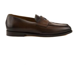 Doucal's Loafers, male, Brown, Size: 9 US Leather Moccasins