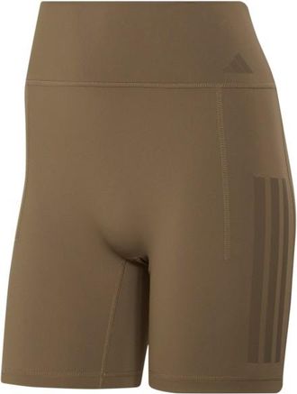 adidas Optim&eacute; Workout 3-Stripes Short Leggings Leggings f&uuml;r Damen | braun