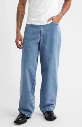 Krost Crosby Wide Leg Jeans in Medium Wash at Nordstrom, Size X-Large