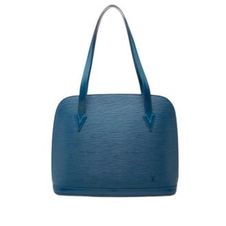 Louis Vuitton Pre-owned Handbags, female, Blue, Size: ONE SIZE Pre-owned Lussac Tote