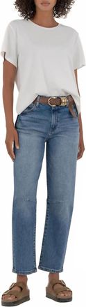 Kut from the Kloth Ashley High Rise Slouchy Barrel Jeans In Blue