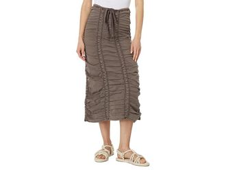 Xcvi Panel Skirt Womens Skirt Mink : LG (Womens 12-14), Cotton/Spandex