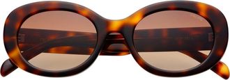 Freyrs Eyewear Aria Oval Sunglasses in Brown Tortoise at Nordstrom