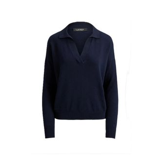 Ralph Lauren Maglione con scollo a V Lauren - - Knitwear - Donna - Blu - L