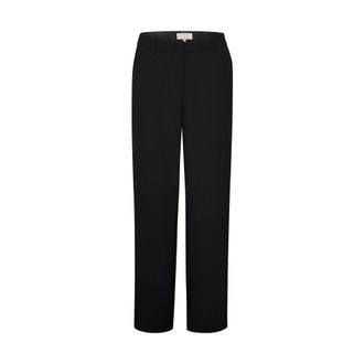 Cream Stylish Wide Leg Black Trousers - female - Cream - Wide Trousers - Black - 3XL - Trousers