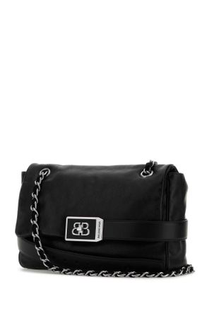 Balenciaga Womens Black Leather Modu Shoulder Bag Borse A Tracolla