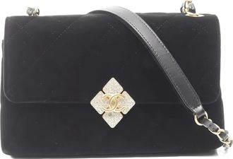 Chanel 2021s matelasse chain-strap shoulder bag - Black