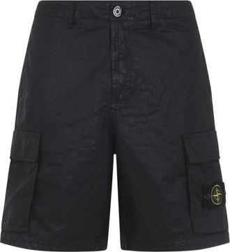 Stone Island Bermuda Shorts - Heren - Korte Broeken - Zwart - W30 - Korte Broeken
