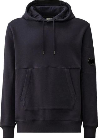 C.P. Company Navy Blue Hoodie Kangoeroestijl - Heren - Hoodies - Blauw - 2XL - Katoen - Hoodies & sweatvesten