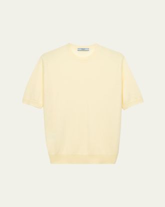 Prada Superfine Cashmere Short-Sleeve T-Shirt