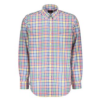 Paul & Shark Paul & Shark, Casual Shirts, male, Multicolor, Size: 2XL Long Sleeve Checkered Shirt Elegant