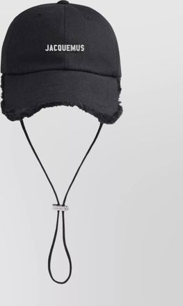 Jacquemus artichoke cap with fringed hem and ear flaps