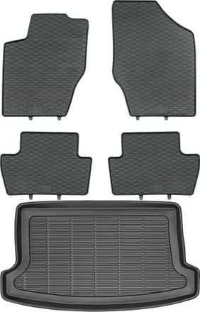 OEM Peugeot 307 Sw / Kombi De 2002 A 2007 Set - Alfombrillas De Goma Para Coche + Alfombrilla Para Maletero