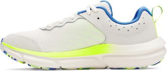 Under Armour Boys Ua BGS Assert 10 Running Shoes, 110 Summit White High Vis Yellow Blue Atlantis, 36.5 EU
