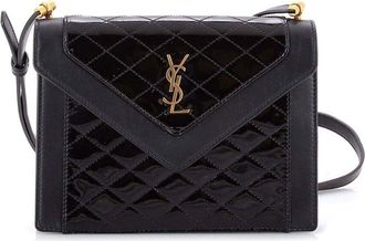 Saint Laurent Gaby Envelope Satchel Quilted Leather Mini (Authentic Pre-Loved)
