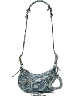 Balenciaga XS Le Cagole monogram shoulder bag - Blue