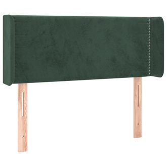 vidaXL Testiera Ad Orecchio Verde Scuro 103x16x78/88 Cm In Velluto - Vidaxl