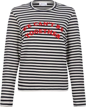 Alexander McQueen Alexander McQueen, Round-neck Knitwear, female, Multicolor, Size: XS Striped Long-Sleeve T-Shirt