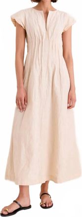 Apiece Apart Maravilla Pintuck Maxi Dress In Shell