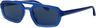 Emporio Armani Stijlvolle zonnebril met 0Ea 4240U model - Heren - Zonnebrillen - Blauw - 53 MM - Accessoires