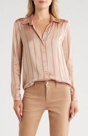 L'agence Laurent Top in Champagne Multi Stripe at Nordstrom Rack, Size X-Large