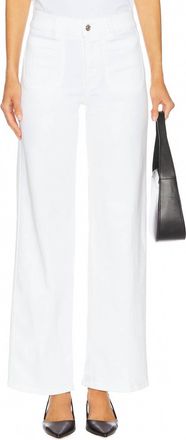 Frame Denim Modern Pocket Wide Jeans In White