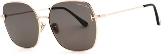 Tom Ford FT1250K Metal Frame Sunglasses - Rose Gold