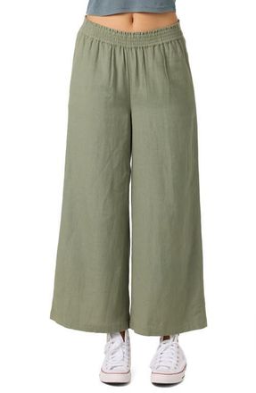 O'Neill Sanders Wide Leg Pants in Sea Spray at Nordstrom, Size Medium