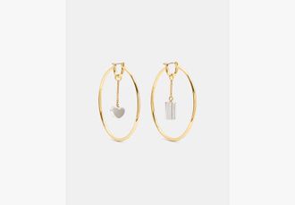 Kate Spade New York Geo Pop Round Hoops