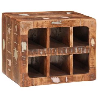 Berkfield Home Traditional Wine Rack Wall-mounted with Storage Brown