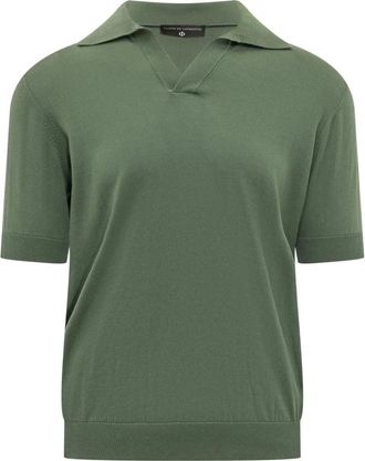 FILIPPO DE LAURENTIIS Polo met korte mouwen - Heren - Polos - Groen - 3XL - Tops
