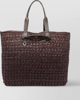 Dolce & Gabbana raffia tote bag